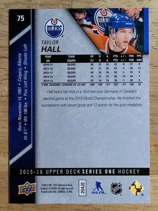 2015-16 Upper Deck #75 Taylor Hall