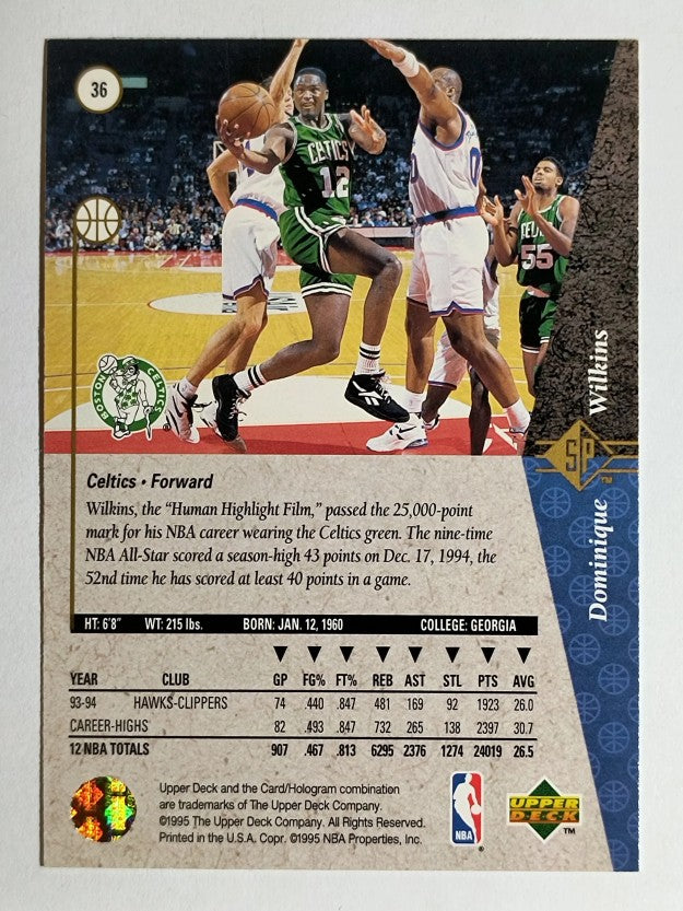 1994-95 SP #36 Dominique Wilkins