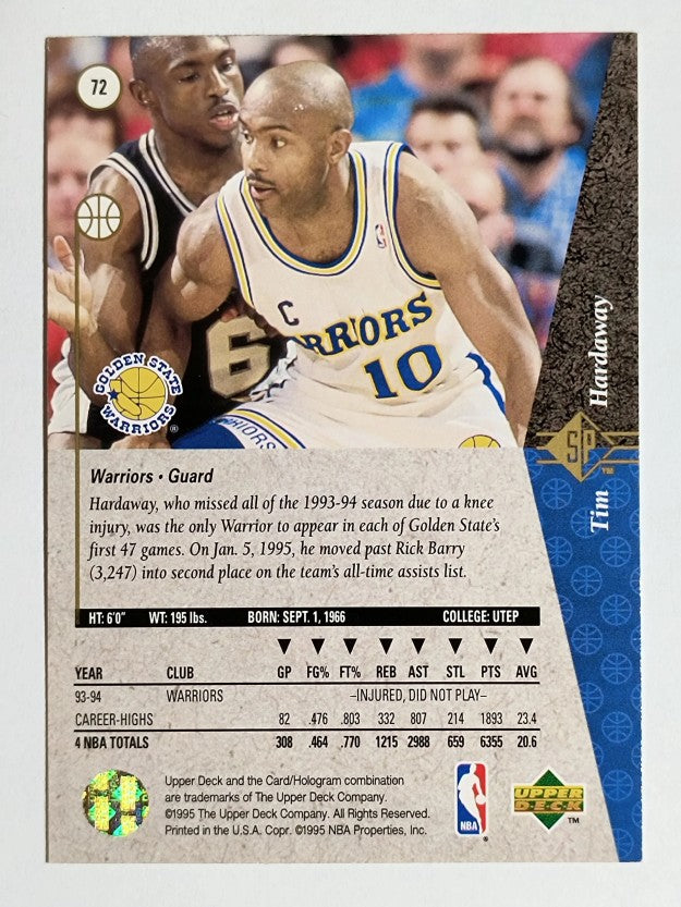 1994-95 SP #72 Tim Hardaway