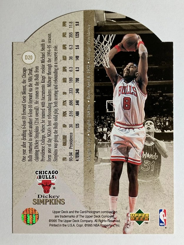 1994-95 SP Die Cuts #D20 Dickey Simpkins