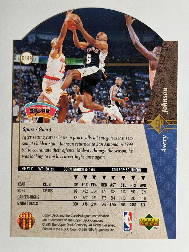 1994-95 SP Die Cuts #D149 Avery Johnson