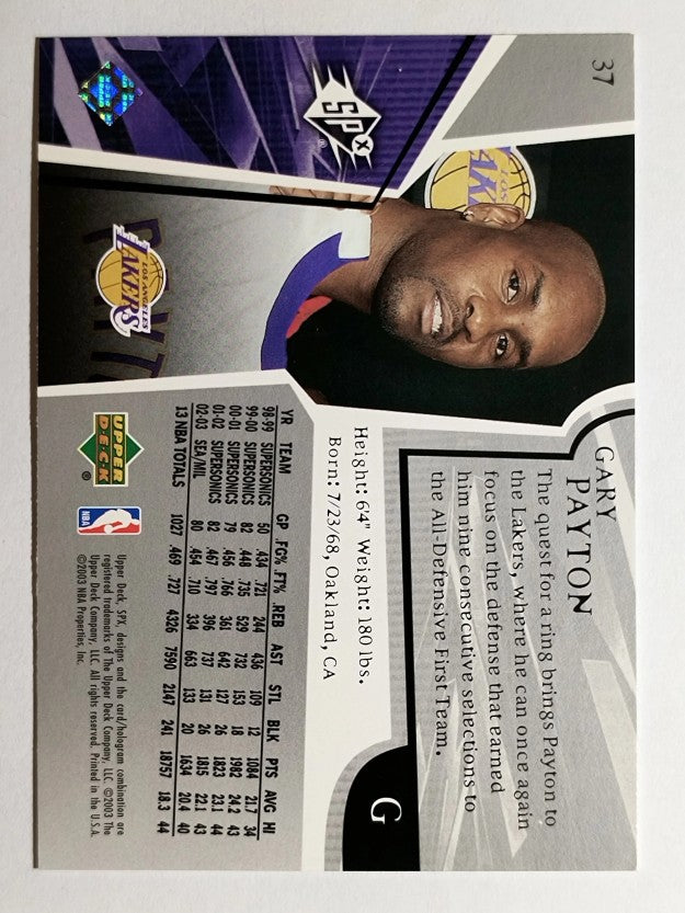 2003-04 SPx #37 Gary Payton