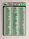 2006-07 Topps Checklists #1 1-Inserts