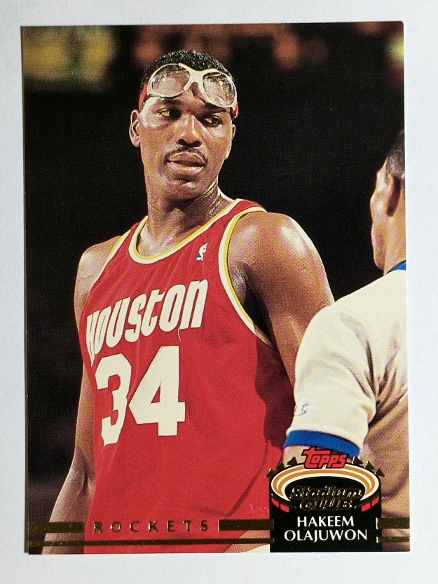 1992-93 Stadium Club #220 Hakeem Olajuwon