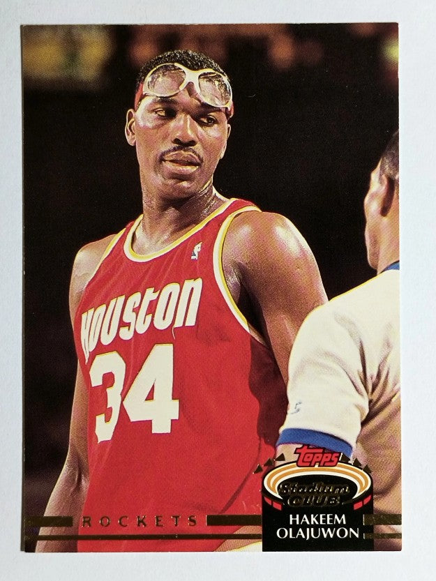 1992-93 Stadium Club #220 Hakeem Olajuwon