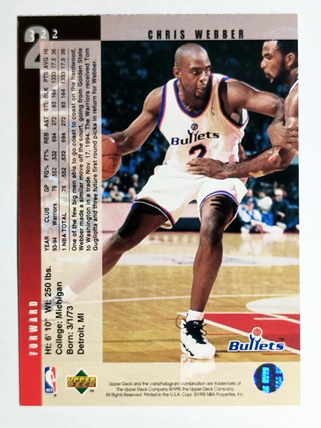 1994-95 Upper Deck #322 Chris Webber
