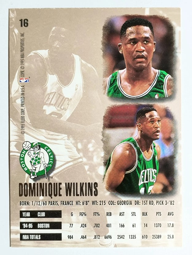 1995-96 Ultra #16 Dominique Wilkins (NM)