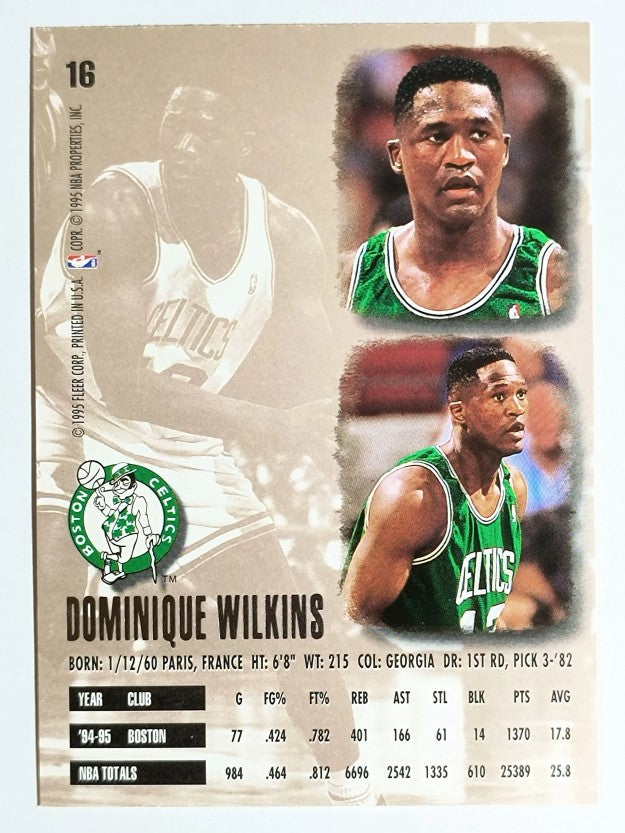 1995-96 Ultra #16 Dominique Wilkins (NM)