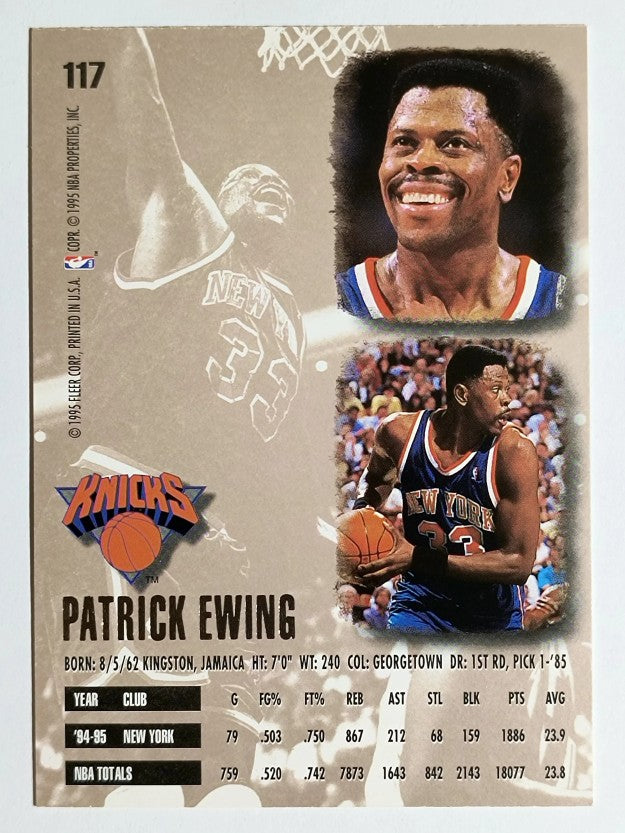 1995-96 Ultra #117 Patrick Ewing
