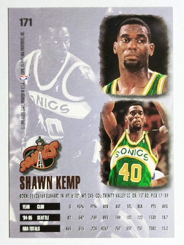 1995-96 Ultra #171 Shawn Kemp
