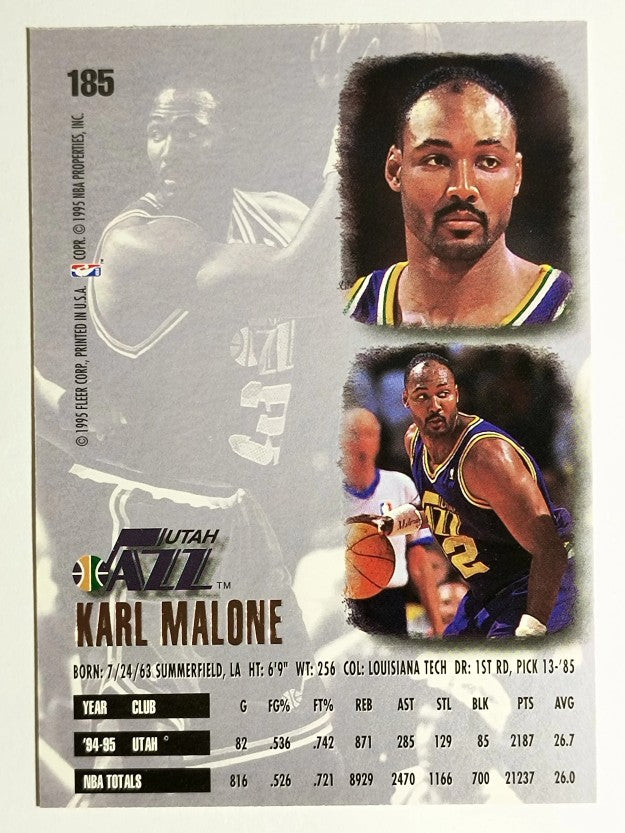 1995-96 Ultra #185 Karl Malone