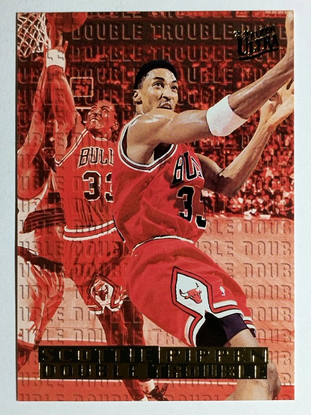 1995-96 Ultra Double Trouble #8 Scottie Pippen