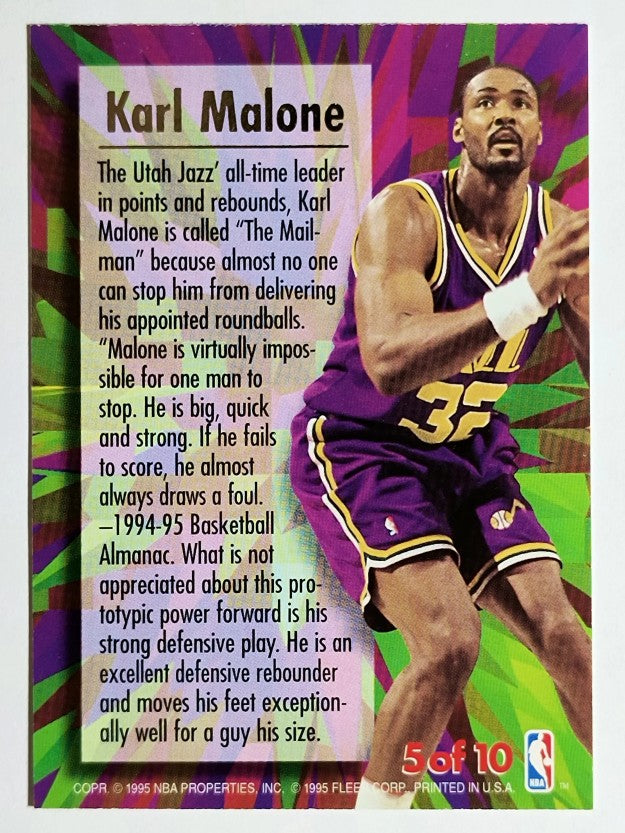 1995-96 Ultra Power #5 Karl Malone