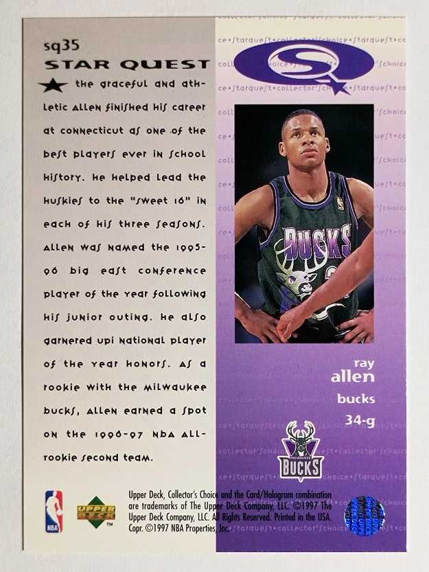1997-98 Collector's Choice StarQuest #35 Ray Allen