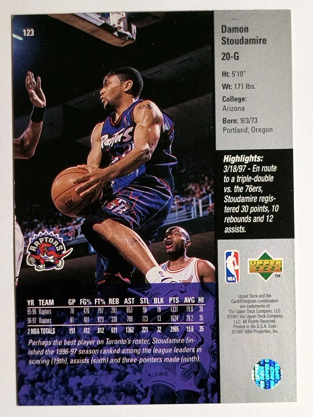 1997-98 Upper Deck #123 Damon Stoudamire