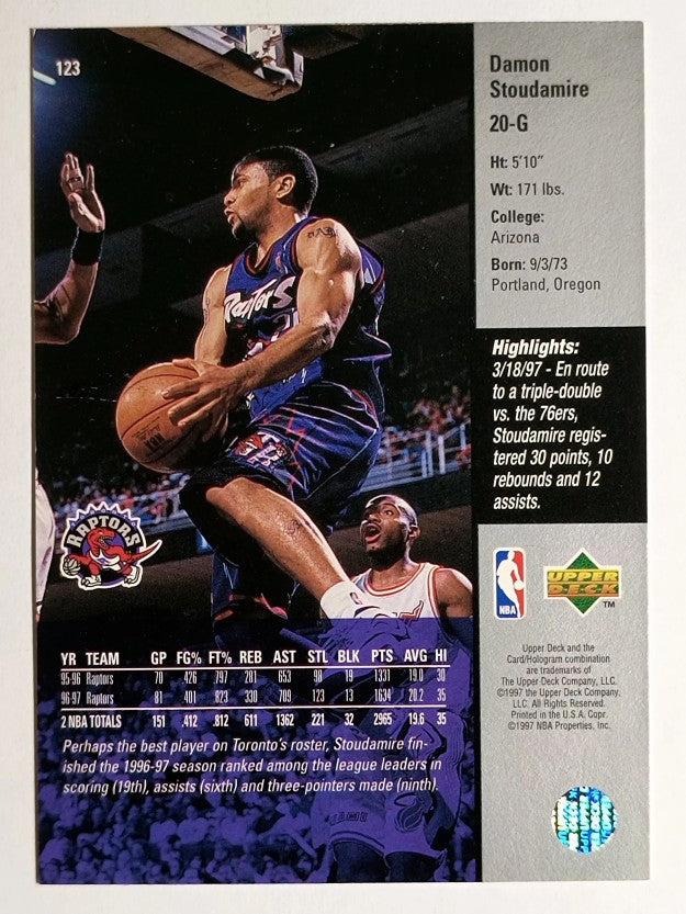 1997-98 Upper Deck #123 Damon Stoudamire