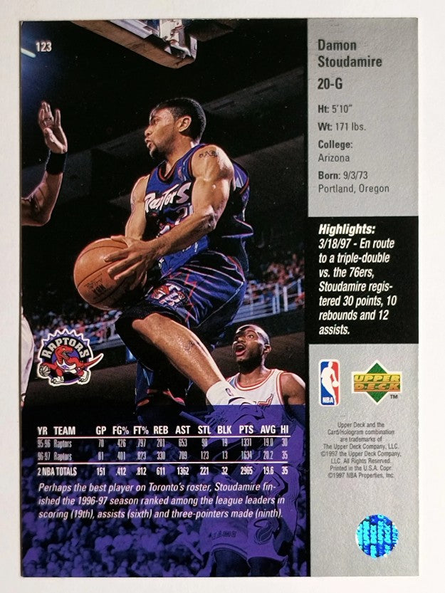 1997-98 Upper Deck #123 Damon Stoudamire