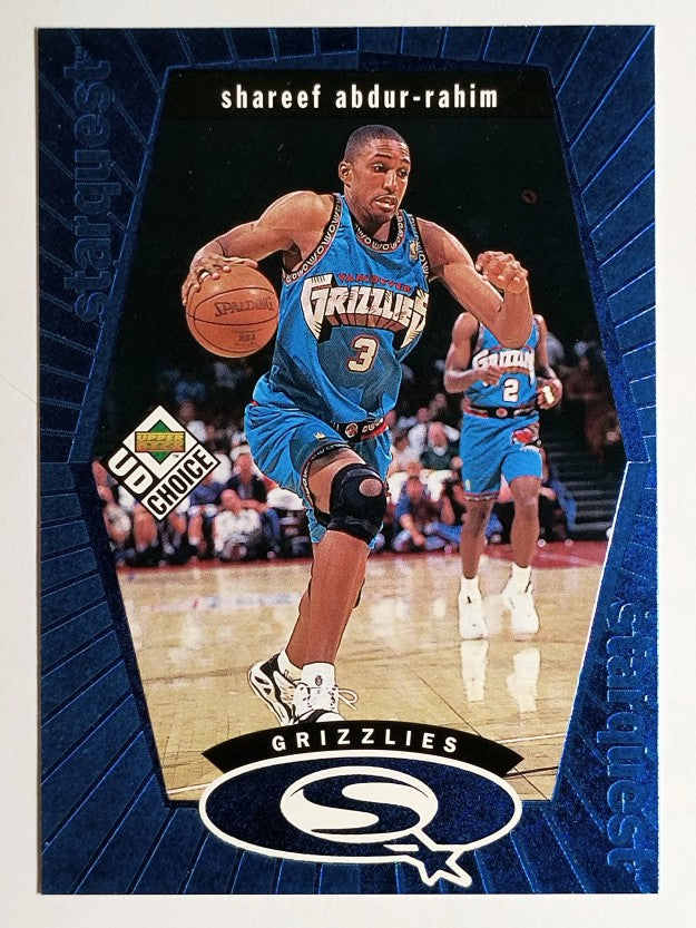 1998-99 UD Choice StarQuest Blue #SQ28 Shareef Abdur-Rahim