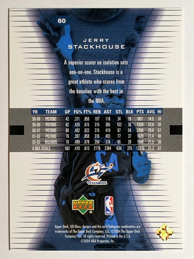 2003-04 UD Glass #60 Jerry Stackhouse