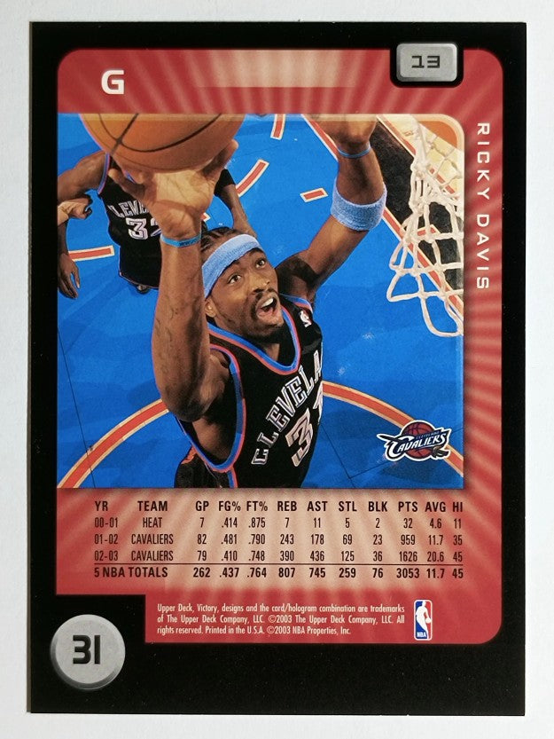 2003-04 Upper Deck Victory #13 Ricky Davis