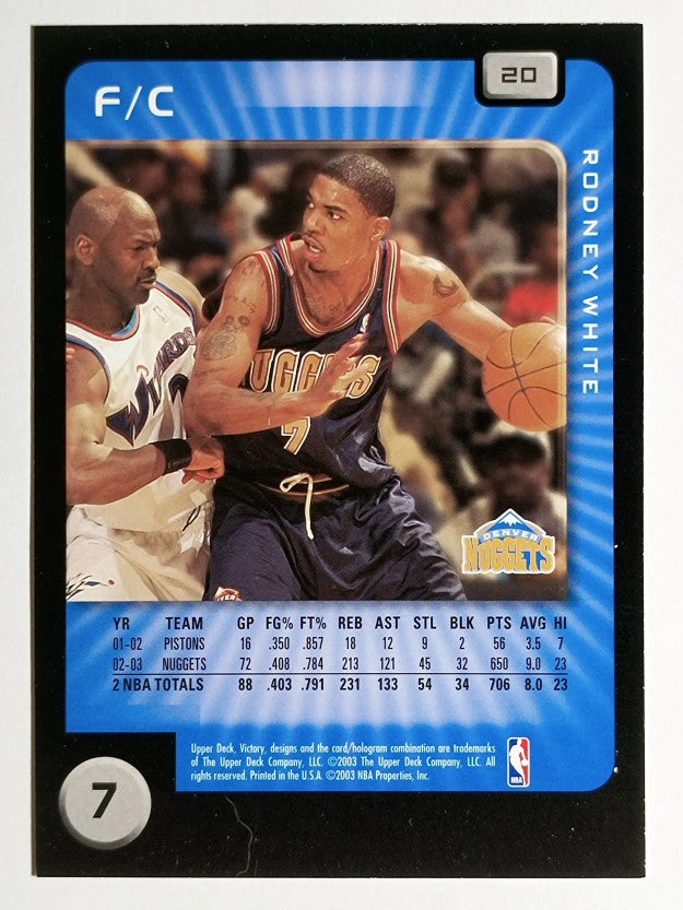 2003-04 Upper Deck Victory #20 Rodney White