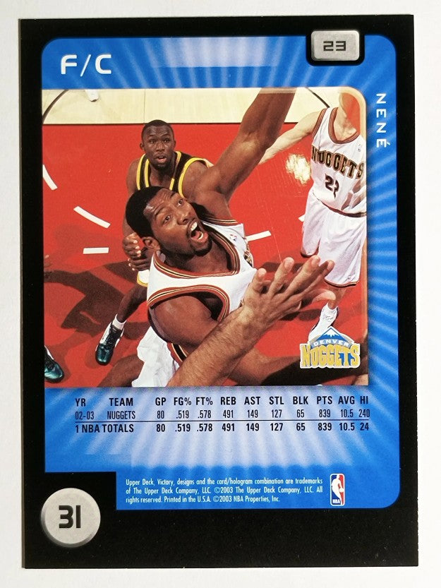 2003-04 Upper Deck Victory #23 Nene Hilario