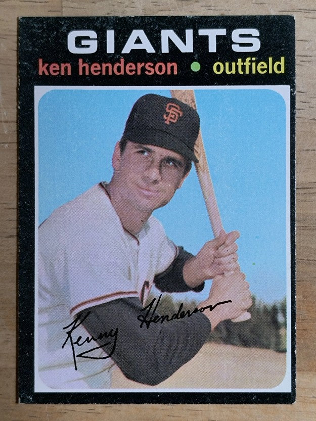 1971 Topps #155 Ken Henderson (EX)
