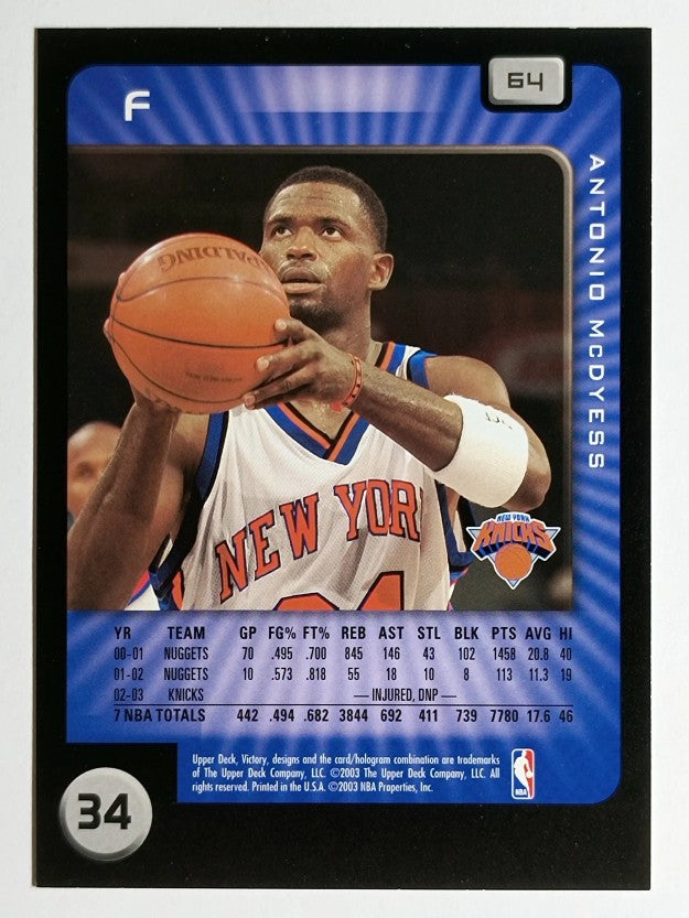 2003-04 Upper Deck Victory #64 Antonio McDyess