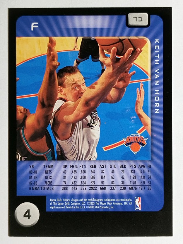2003-04 Upper Deck Victory #71 Keth Van Horn