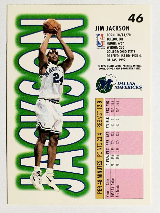 1993-94 Fleer #46 Jim Jackson