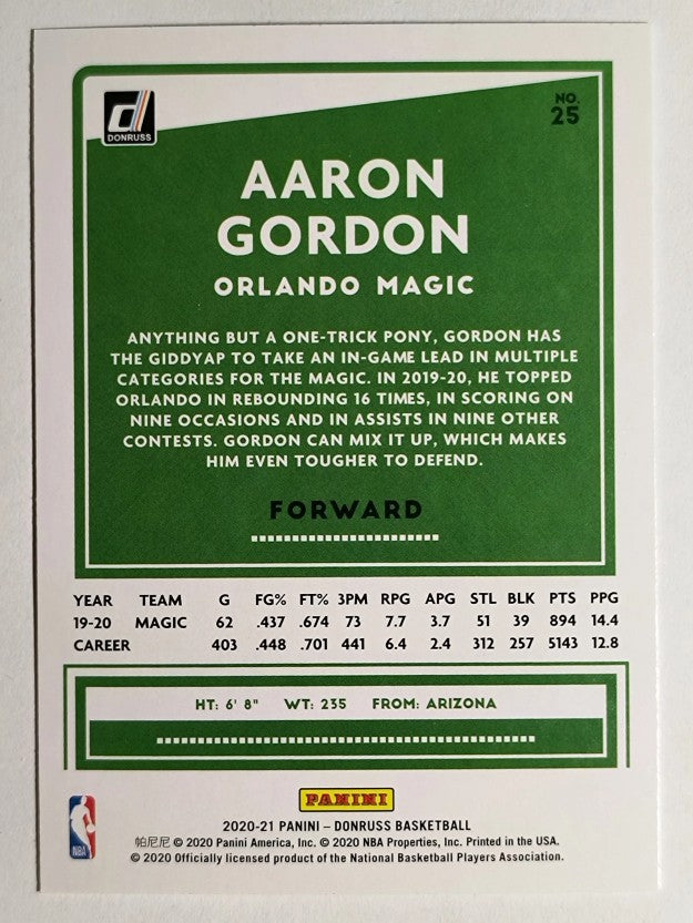 2020-21 Donruss #25 Aaron Gordon