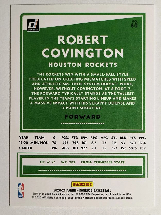 2020-21 Donruss #80 Robert Covington