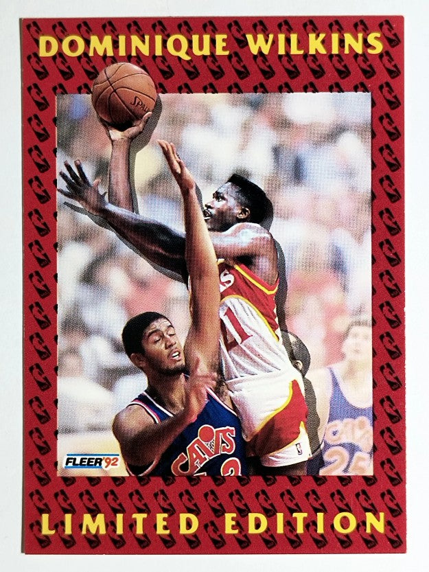 1991-92 Fleer Dominique Wilkins #3 Dominique Wilkins/Early years (EXMT)