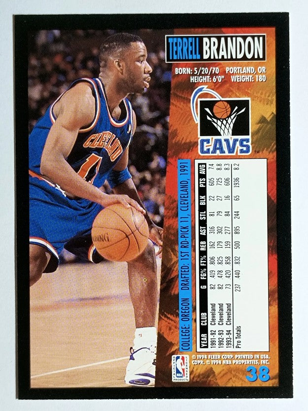 1994-95 Fleer #38 Terrell Brandon