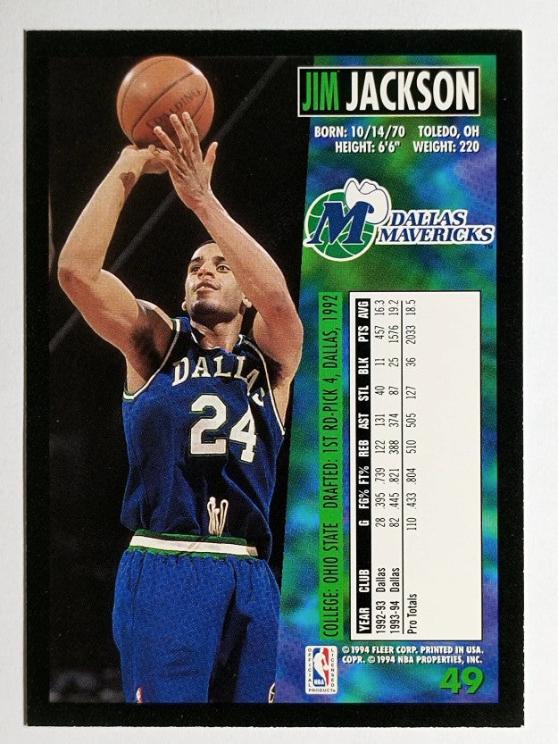1994-95 Fleer #49 Jim Jackson