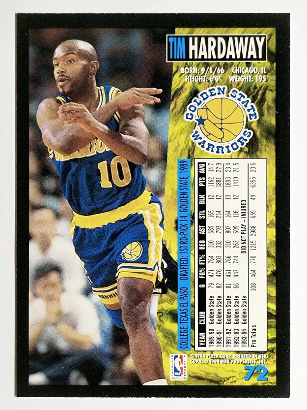 1994-95 Fleer #72 Tim Hardaway