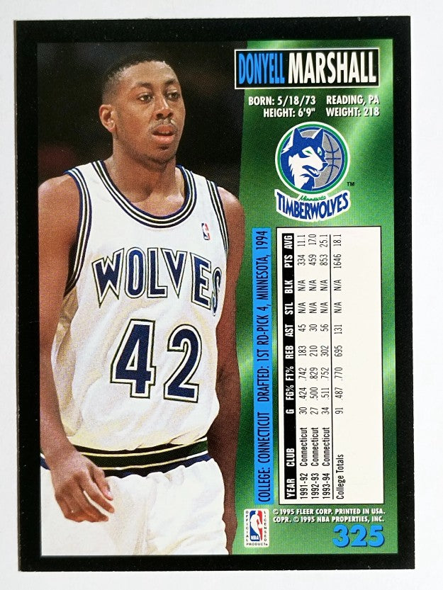 1994-95 Fleer #325 Donyell Marshall RC