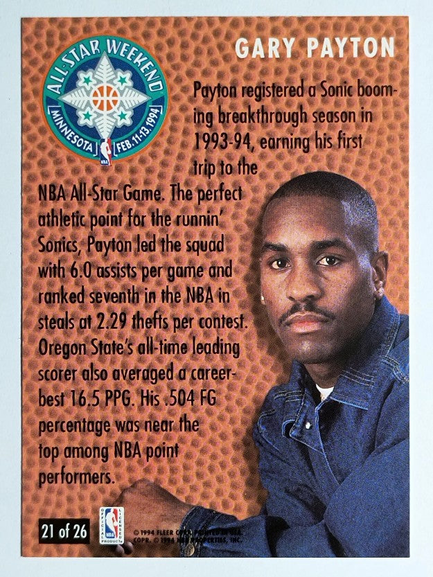 1994-95 Fleer All-Stars #21 Gary Payton
