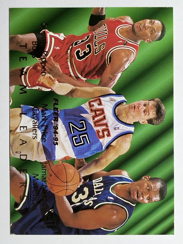 1994-95 Fleer Team Leaders #2 Scottie Pippen/Mark Price/Jamal Mashburn