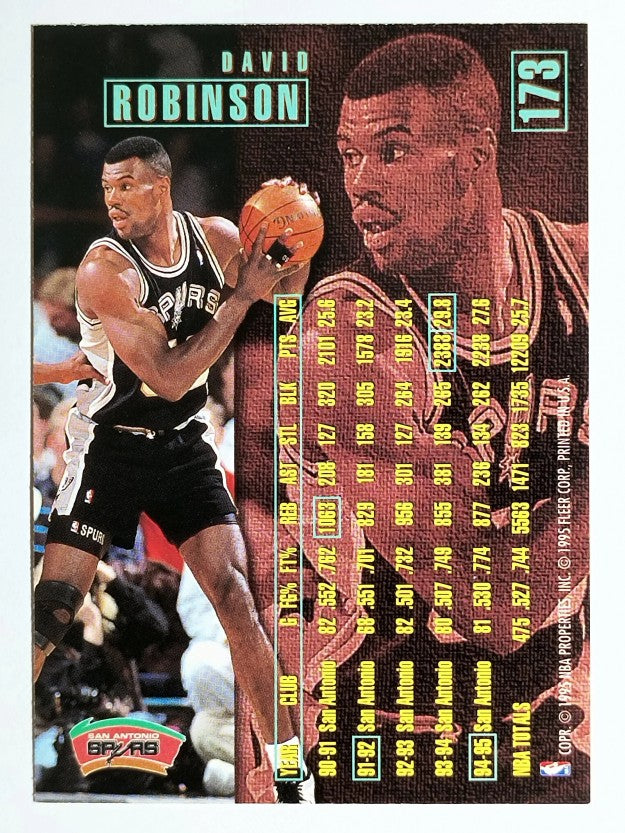 1995-96 Fleer #173 David Robinson
