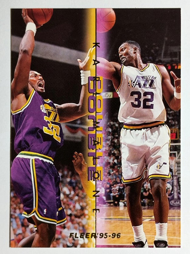 1995-96 Fleer Double Doubles #7 Karl Malone