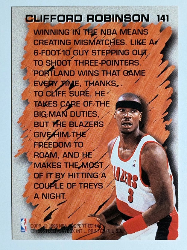 1996-97 Fleer #141 Clifford Robinson HL