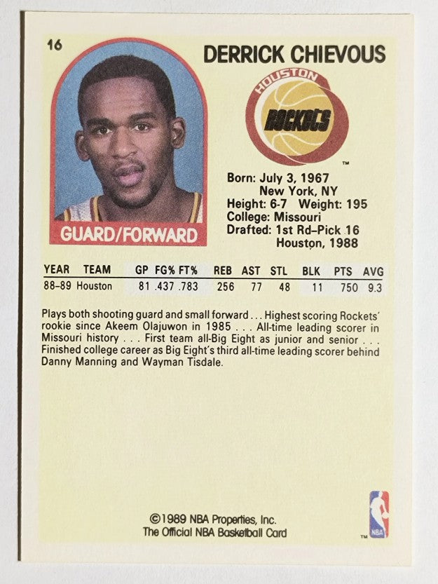 1989-90 Hoops #16 Derrick Chievous