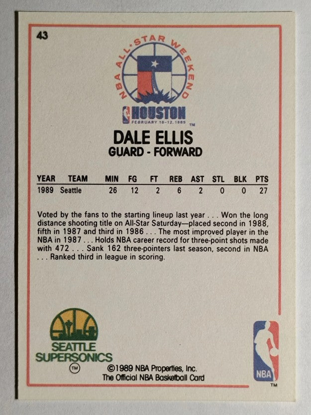 1989-90 Hoops #43 Dale Ellis AS