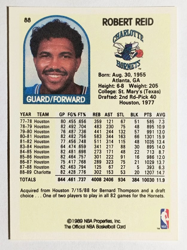 1989-90 Hoops #88 Robert Reid