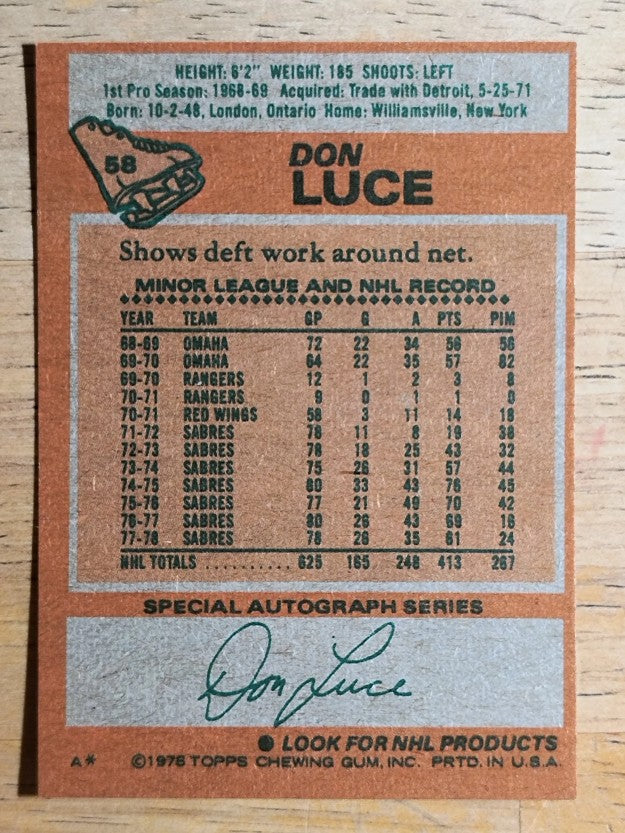 1978-79 Topps #58 Don Luce (MINT)