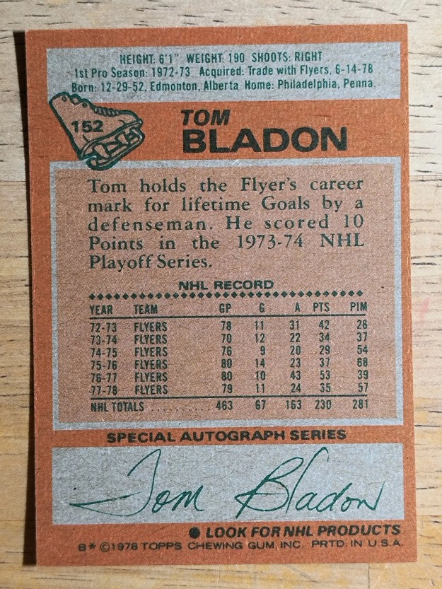 1978-79 Topps #152 Tom Bladon (MINT)