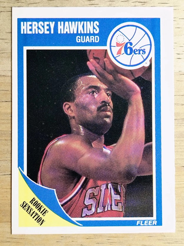 1989-90 Fleer #117 Hersey Hawkins RC
