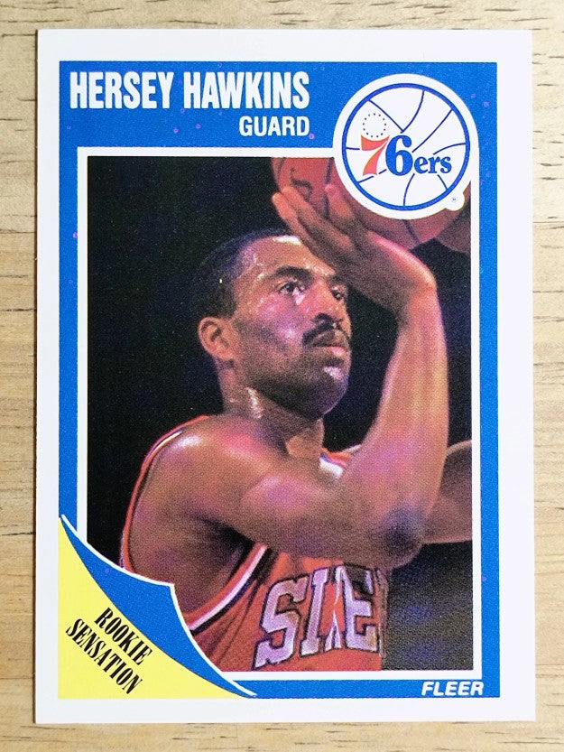 1989-90 Fleer #117 Hersey Hawkins RC
