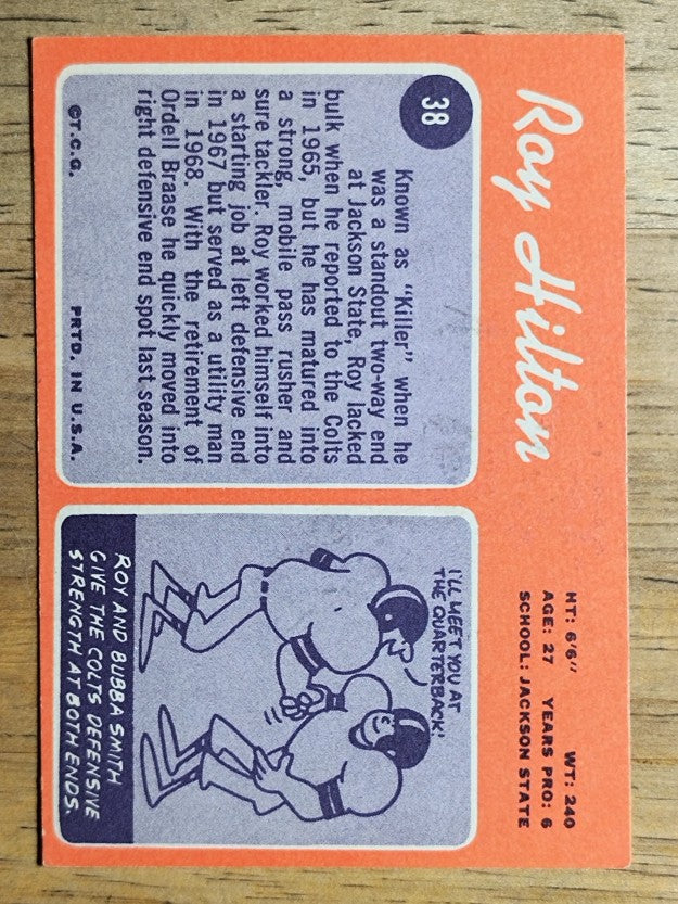 1970 Topps #38 Roy Hilton (EX)